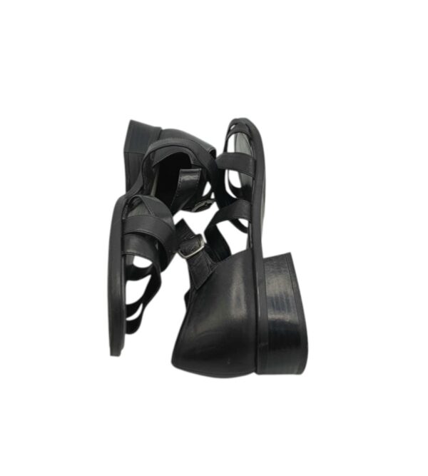 Sandale dama Janet D 42, piele, negru - imagine 4