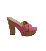 Saboti dama Graceland 41, material textil, roz
