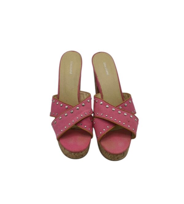 Saboti dama Graceland 41, material textil, roz - imagine 3