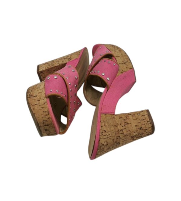 Saboti dama Graceland 41, material textil, roz - imagine 4