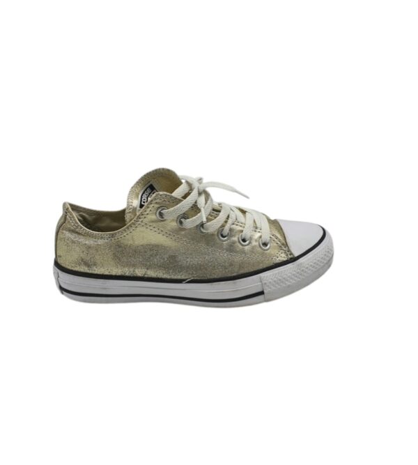 Tenisi dama Converse 39, material textil, auriu - imagine 1