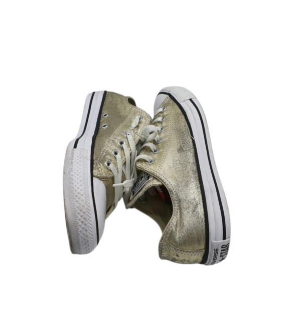 Tenisi dama Converse 39, material textil, auriu - imagine 4