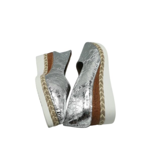 Mocasini dama 40, imitatie de piele, gri - imagine 5