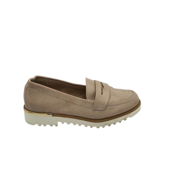 Mocasini dama New Look 39, imitatie de piele, bej - imagine 1