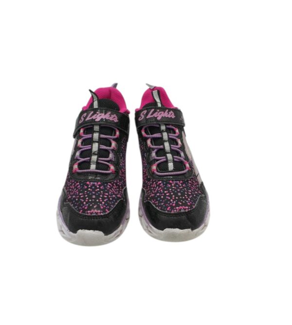 Adidasi copii Skechers 34, imitatie de piele, material textil, negru - imagine 3