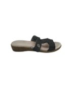 Saboti dama Naturform 38, piele intoarsa, negru