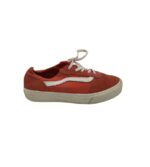 Tenisi dama Vans 36, piele intoarsa, rosu