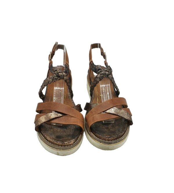 Sandale dama Tamaris 38, imitatie de piele, maro - imagine 3