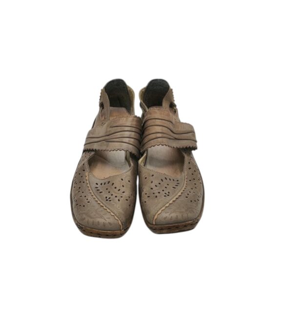 Sandale dama  Rieker 39, imitatie de piele, bej - imagine 3