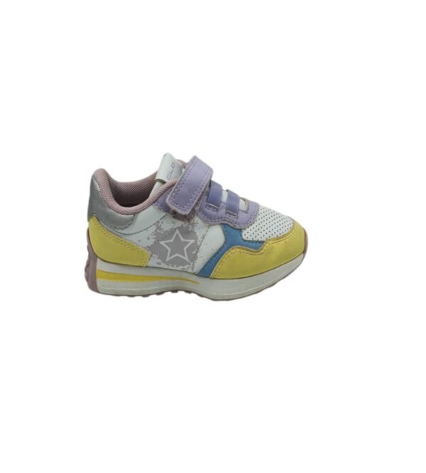 Adidasi copii Graceland 26, imitatie de piele , alb galben - imagine 1