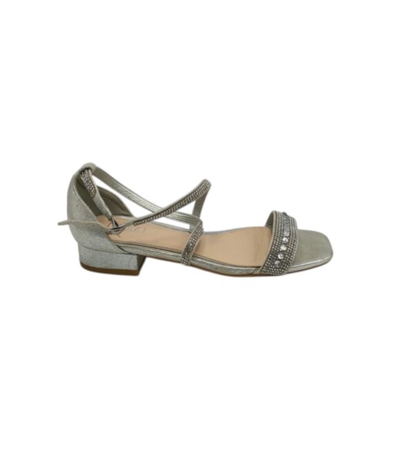 Sandale dama Quiz 39, imitatie de piele, gri - imagine 1