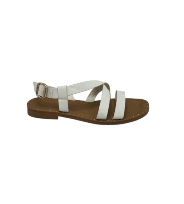 Sandale dama Primark 39, imitatie de piele, alb - imagine 1