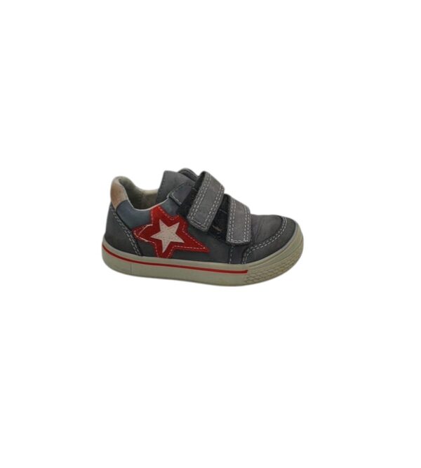 Adidasi copii Ricosta 26, piele, gri - imagine 1