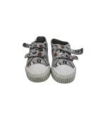 Tenisi copii 30, material textil, gri - imagine 3