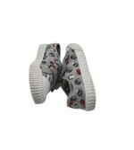 Tenisi copii 30, material textil, gri - imagine 4