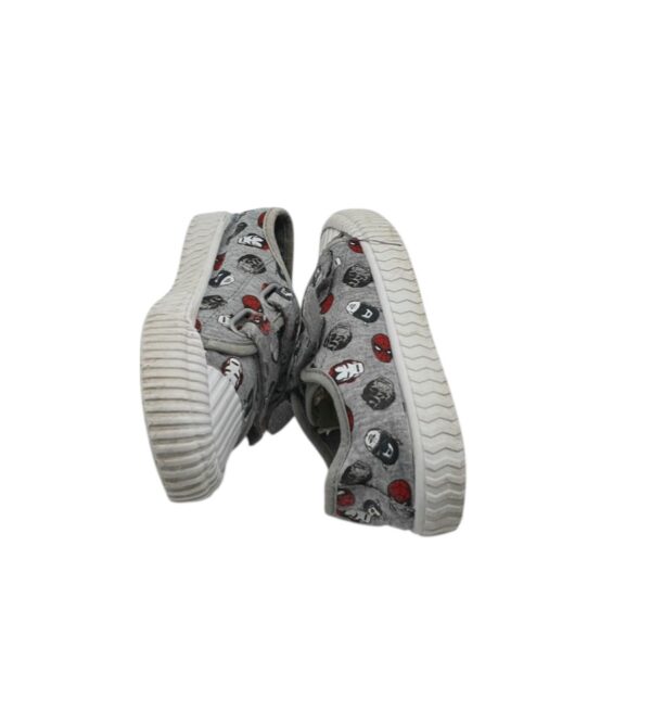 Tenisi copii 30, material textil, gri - imagine 4