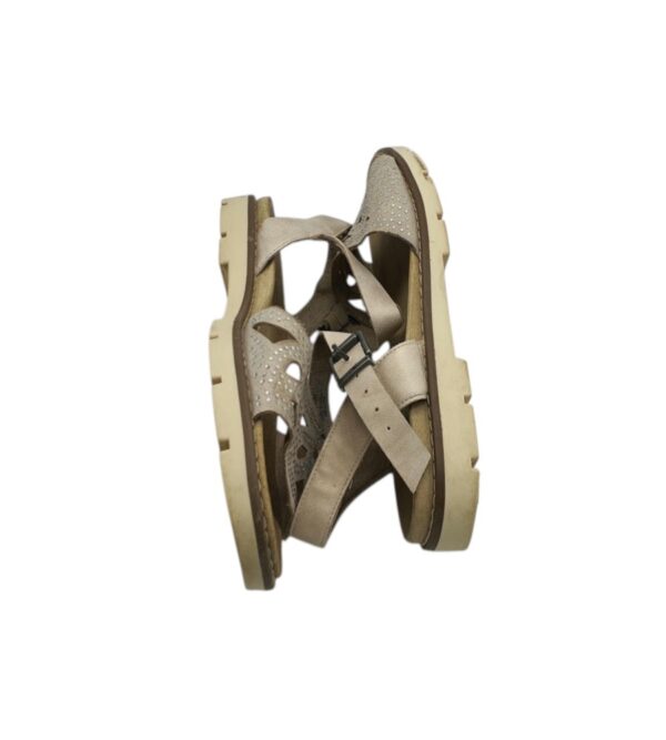 Sandale dama Footflexx 38, imitatie de piele, bej - imagine 4