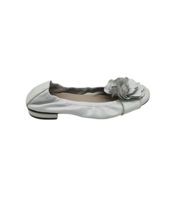 Balerini dama Kennel & Schmenger 38, imitatie de piele, alb - imagine 1