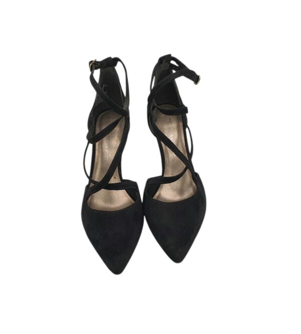 Pantofi dama Tamaris 37, material textil, negru - imagine 3
