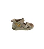 Sandale copii Ecco 26, piele, gri crem