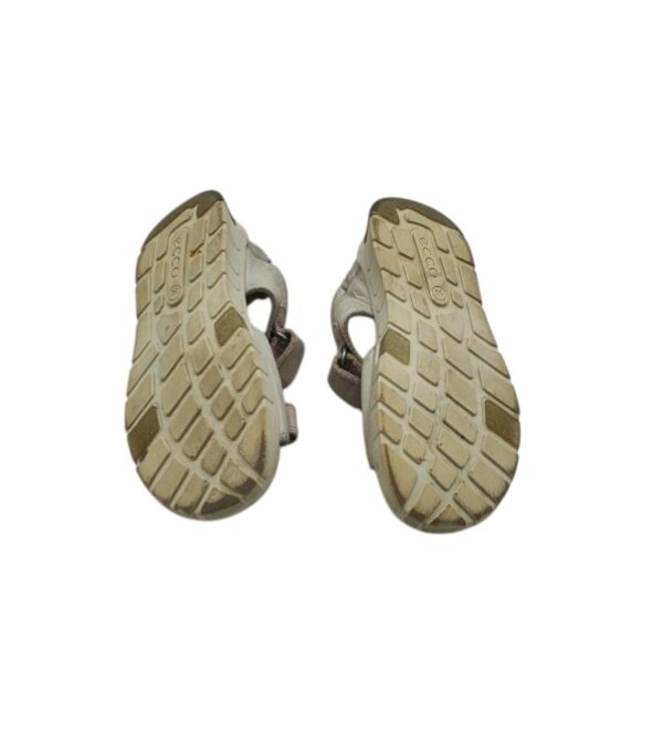 Sandale copii Ecco 26, piele, gri crem - imagine 5