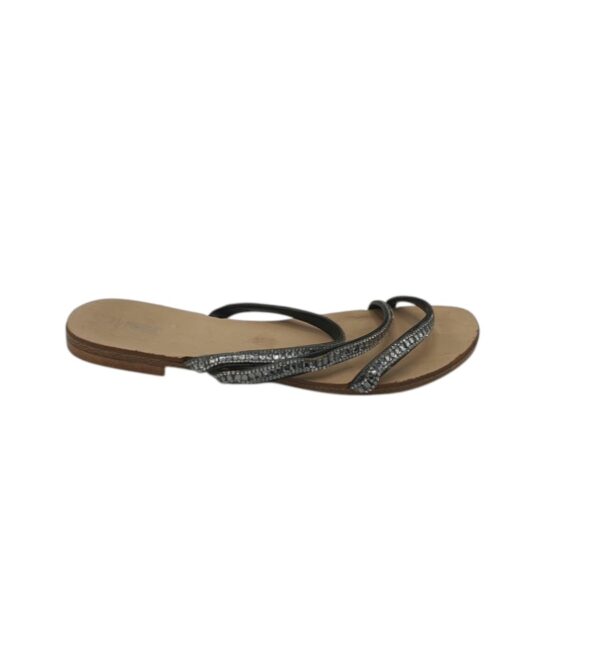 Saboti dama Next 41, imitatie de piele, negru gri - imagine 1