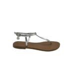 Sandale dama Hallhuber 37, piele, gri