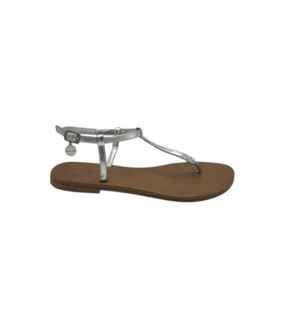 Sandale dama Hallhuber 37, piele, gri - imagine 1