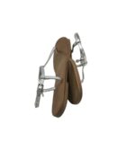 Sandale dama Hallhuber 37, piele, gri - imagine 4
