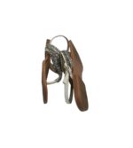 Sandale dama Gioseppo 36, imitatie de piele, gri - imagine 4