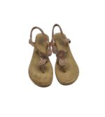 Sandale dama Ella 39, imitatie de piele , auriu - imagine 3