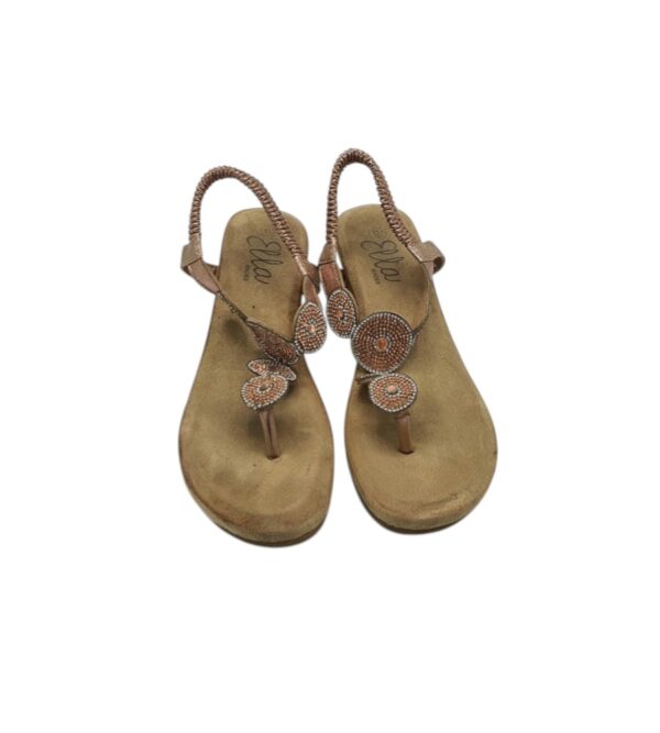 Sandale dama Ella 39, imitatie de piele , auriu - imagine 3