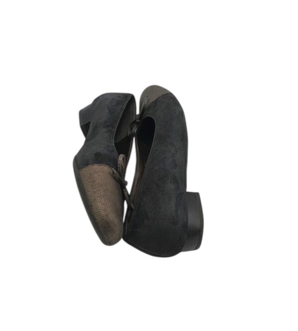 Pantofi dama Ara 37, piele intoarsa, negru gri - imagine 4
