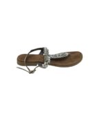 Sandale dama Marco Tozzi 38, imitatie de piele, gri