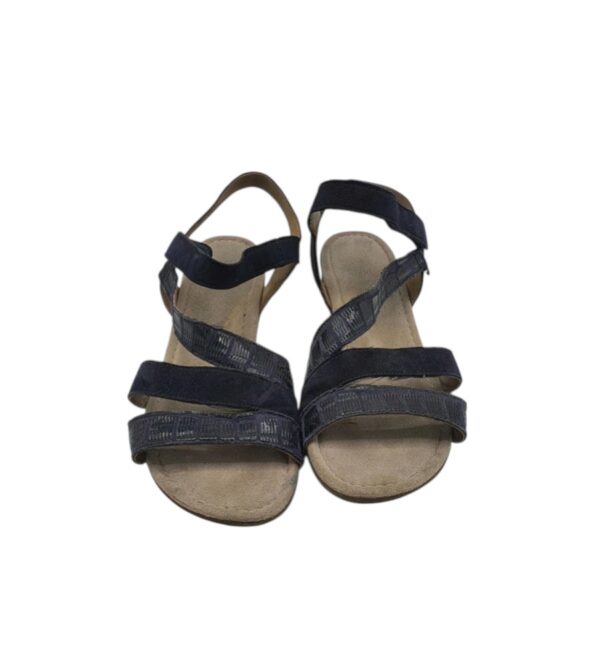 Sandale dama Gabot 40, piele intoarsa, material textil, negru - imagine 3