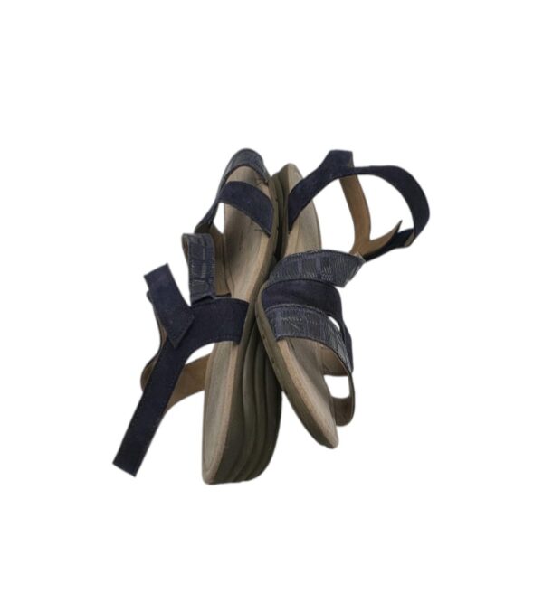 Sandale dama Gabot 40, piele intoarsa, material textil, negru - imagine 4