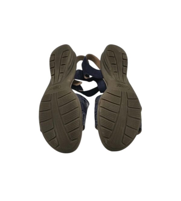 Sandale dama Gabot 40, piele intoarsa, material textil, negru - imagine 5