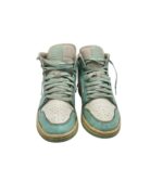 Adidasi barbati Jordan 41, piele, alb albastru - imagine 3