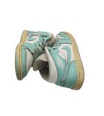 Adidasi barbati Jordan 41, piele, alb albastru - imagine 4