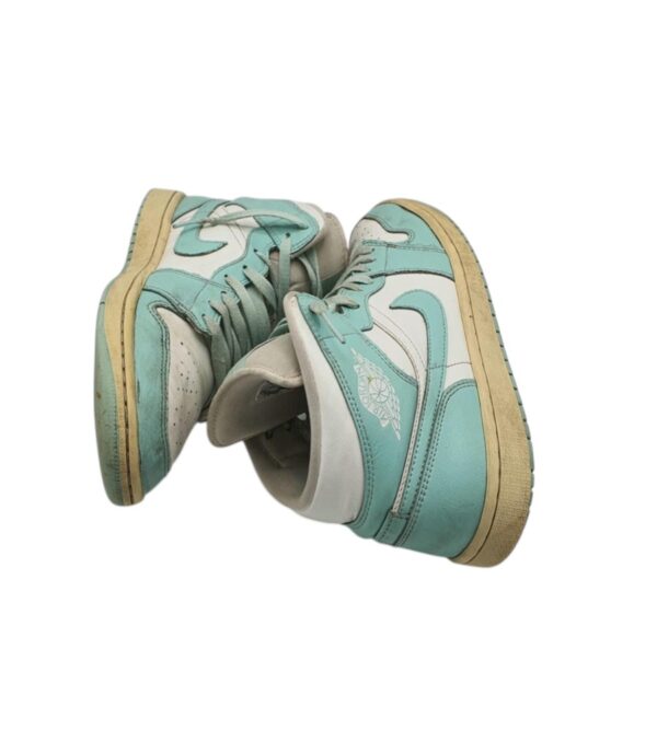 Adidasi barbati Jordan 41, piele, alb albastru - imagine 4