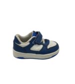 Adidasi copii Vty 25, imitatie de piele, alb albastru
