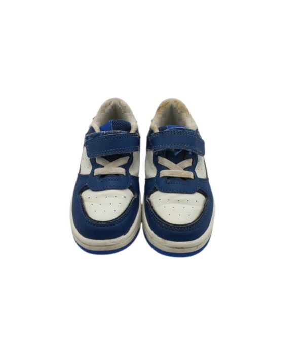 Adidasi copii Vty 25, imitatie de piele, alb albastru - imagine 3