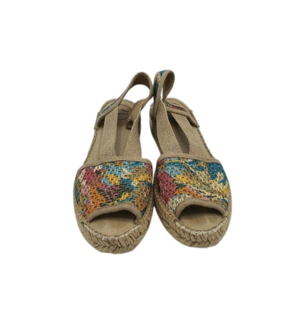 Sandale dama 39, material textil, multicolor - imagine 3