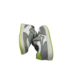 Adidasi copii Kangaroos 23, imitatie de piele, alb gri - imagine 4