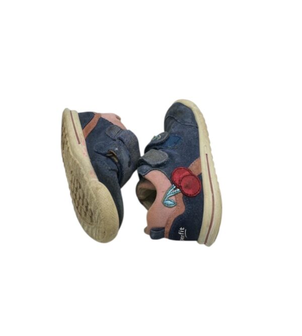 Adidasi copii Superfit 24, piele intoarsa, albastru - imagine 4