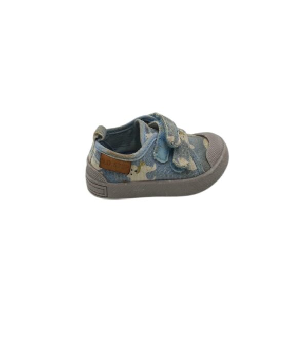 Tenisi copii D.D.Step 21, material textil, albastru alb - imagine 1
