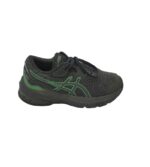 Adidasi copii Asics 33, material textil, negru gri