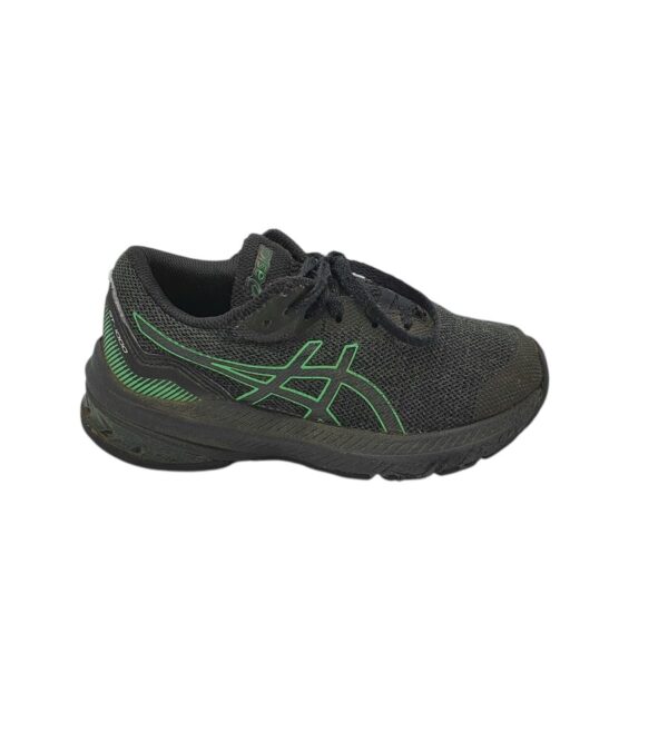 Adidasi copii Asics 33, material textil, negru gri - imagine 1