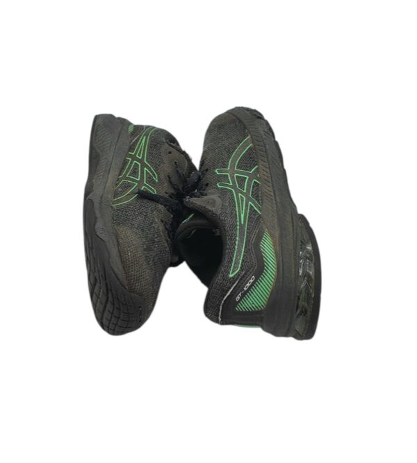 Adidasi copii Asics 33, material textil, negru gri - imagine 4