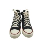 Tenisi dama Converse 39, material textil, negru - imagine 3